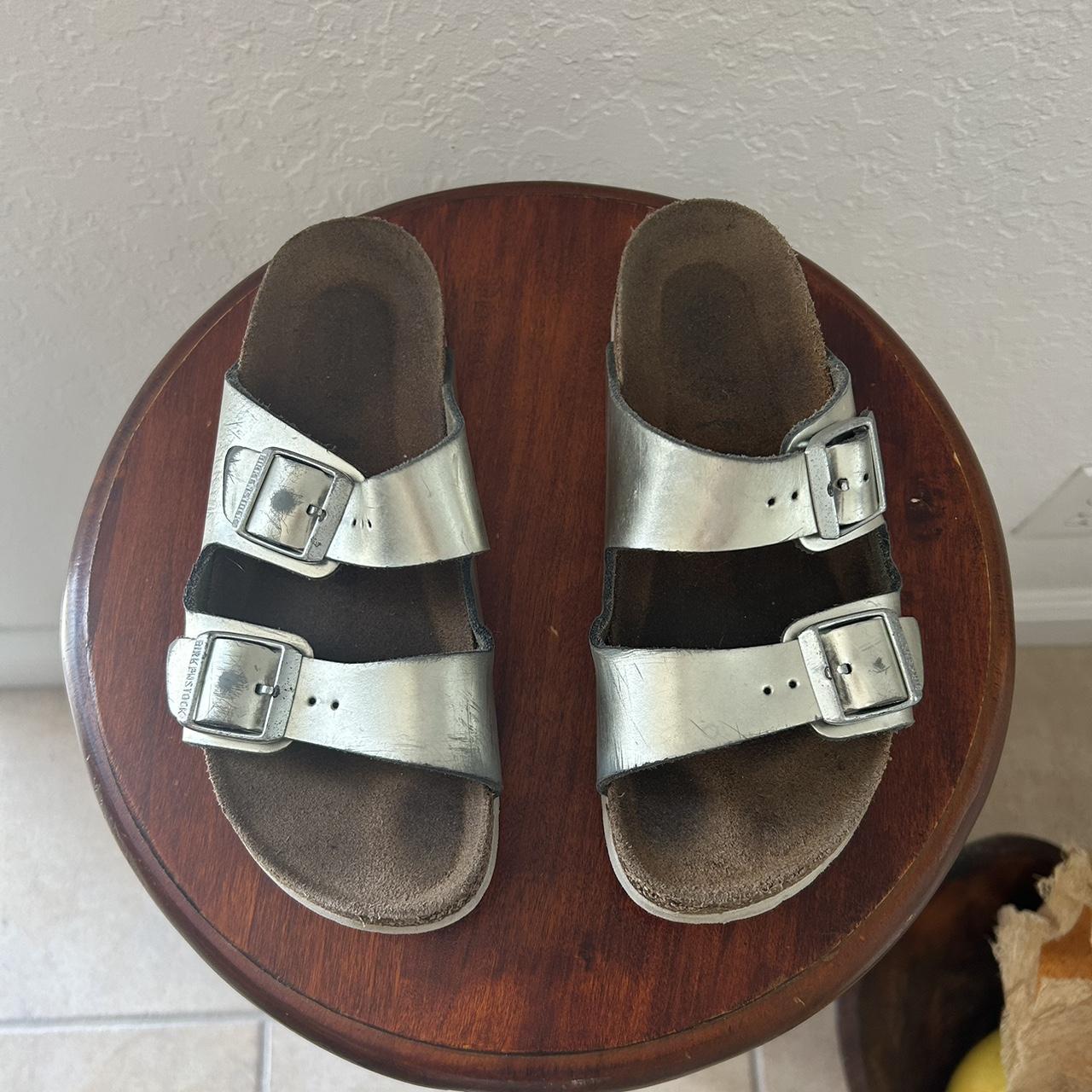 Birkenstock store sirocco silver