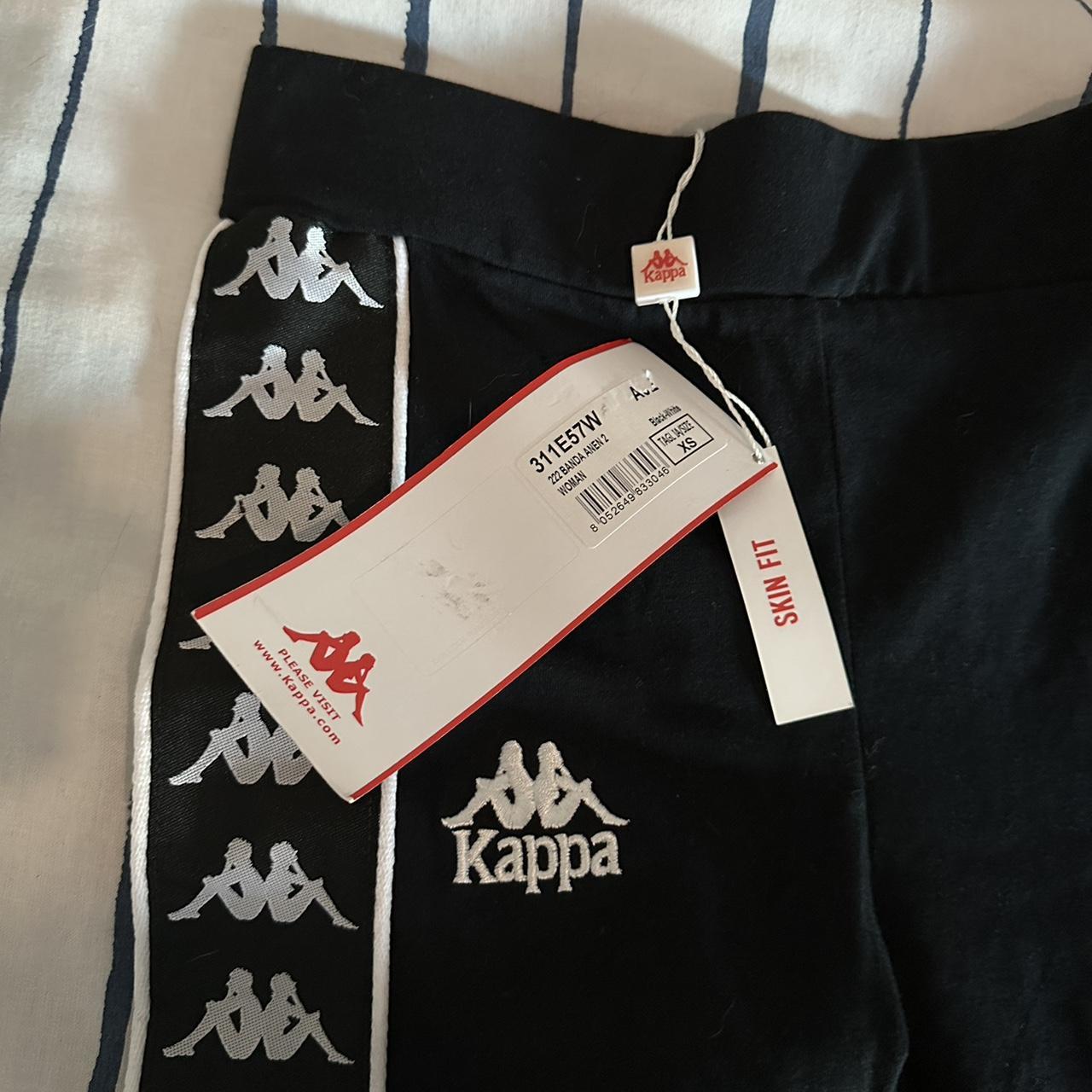 Kappa 222 BANDA ANEN 2 LEGGINGS - BLACK WHITE Brand... - Depop