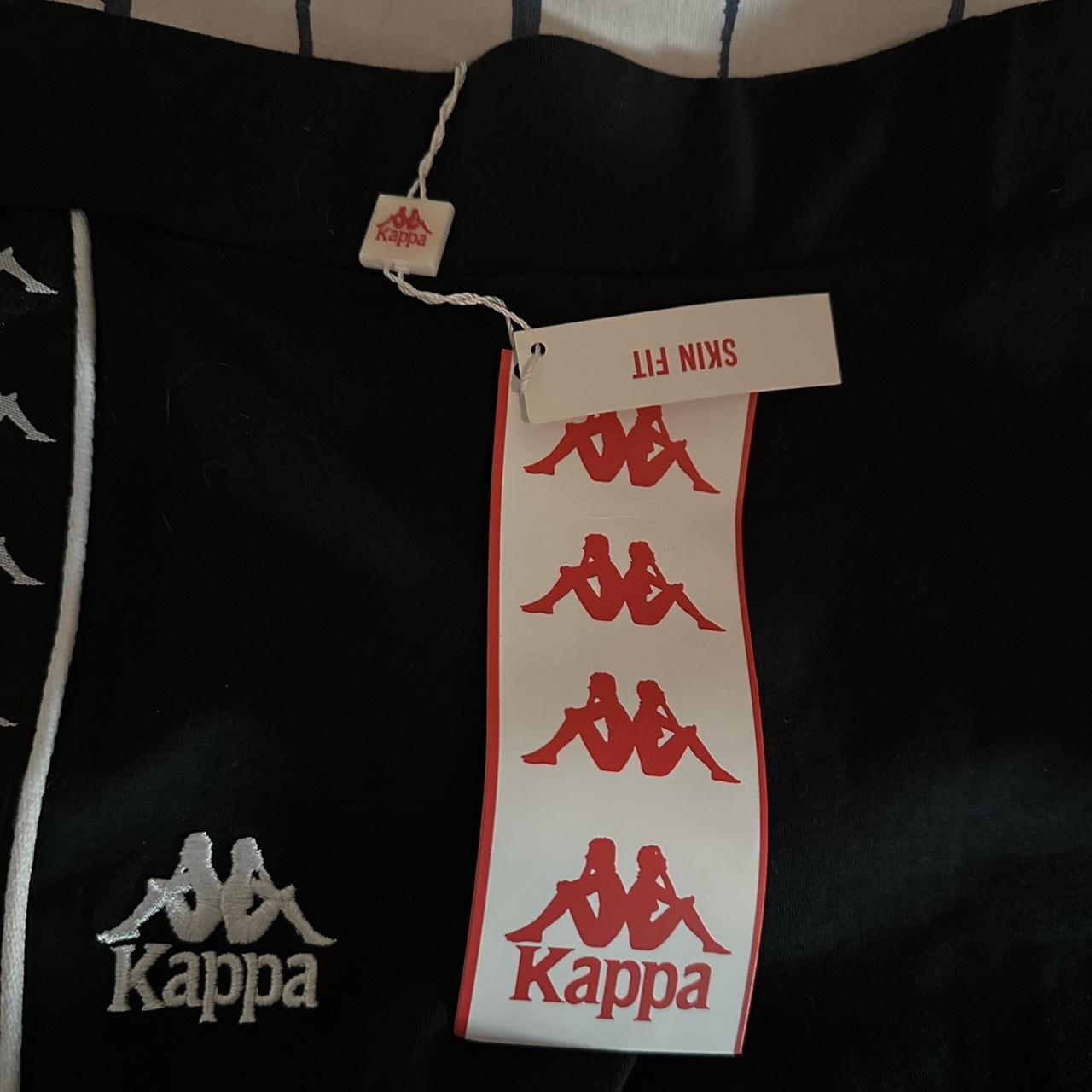 KAPPA Women's Leggings 222 Banda Anen 311E57W Cotton Black White