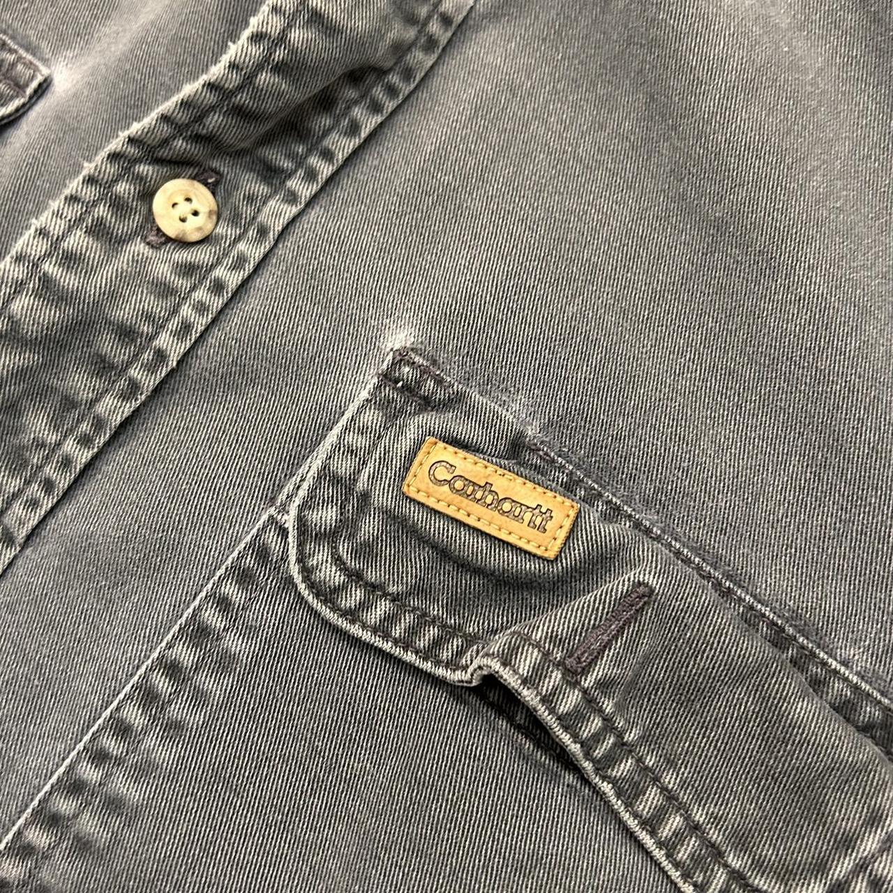 Vintage Carhartt Button Up Shirt Height:... - Depop