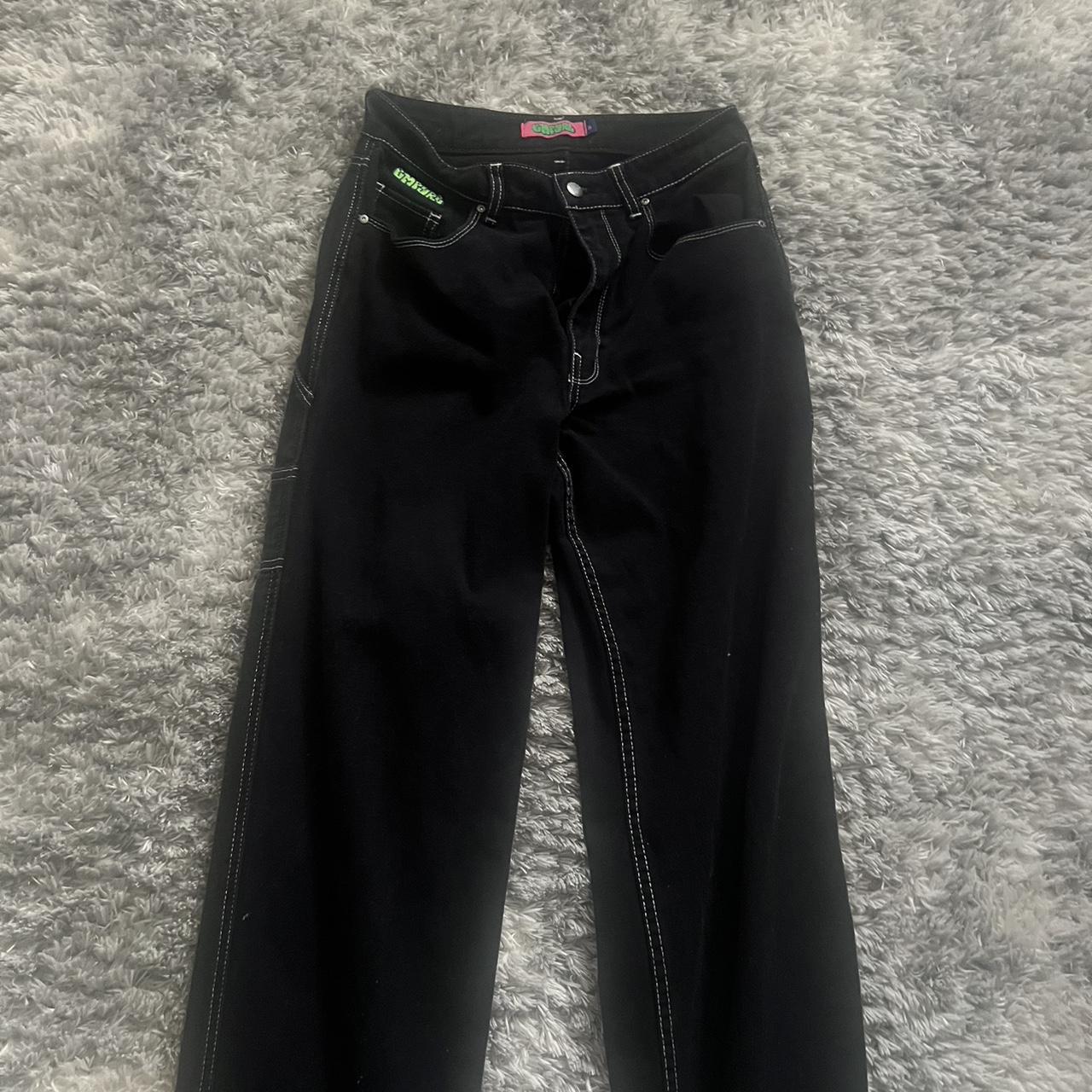 size 8 worn couple times, cago zumiez jeans - Depop