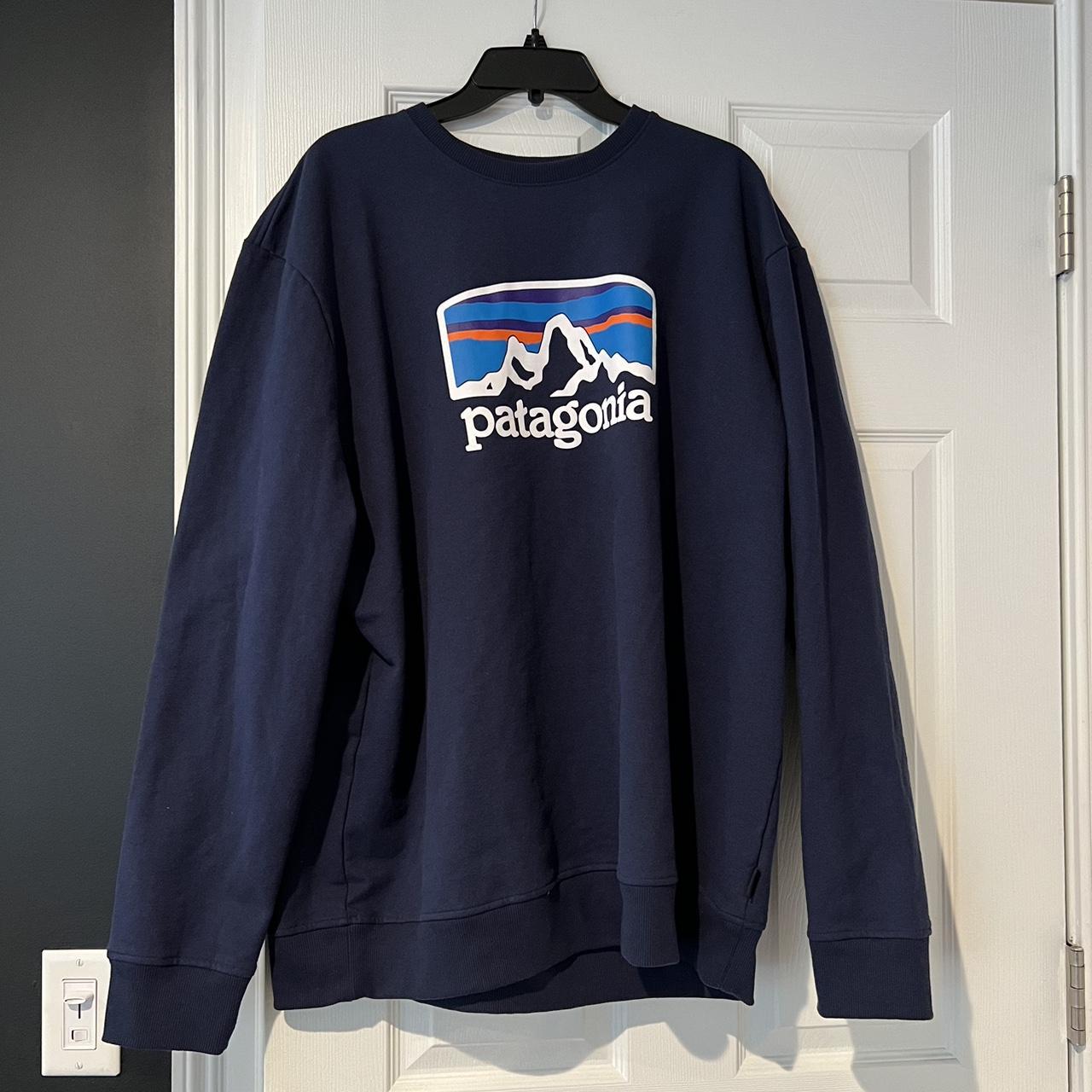 Dark blue Patagonia oversized crew neck