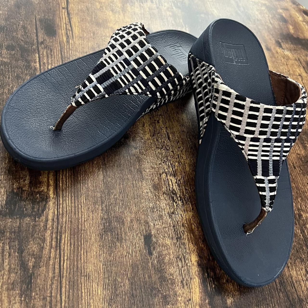 fitflop Ladies flip flop Lulu Art denim Depop