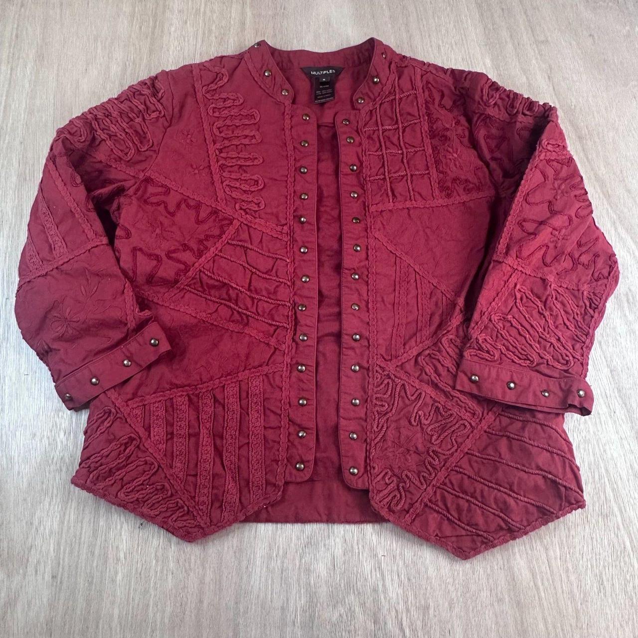 Multiples Men's Lightweight Jacket Jacket - Red -… - image 1