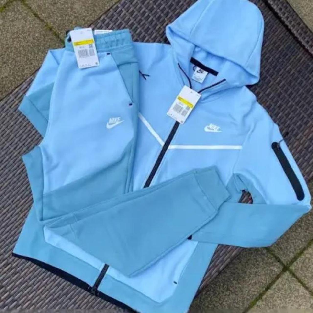 Baby blue tech fleece tracksuit sale