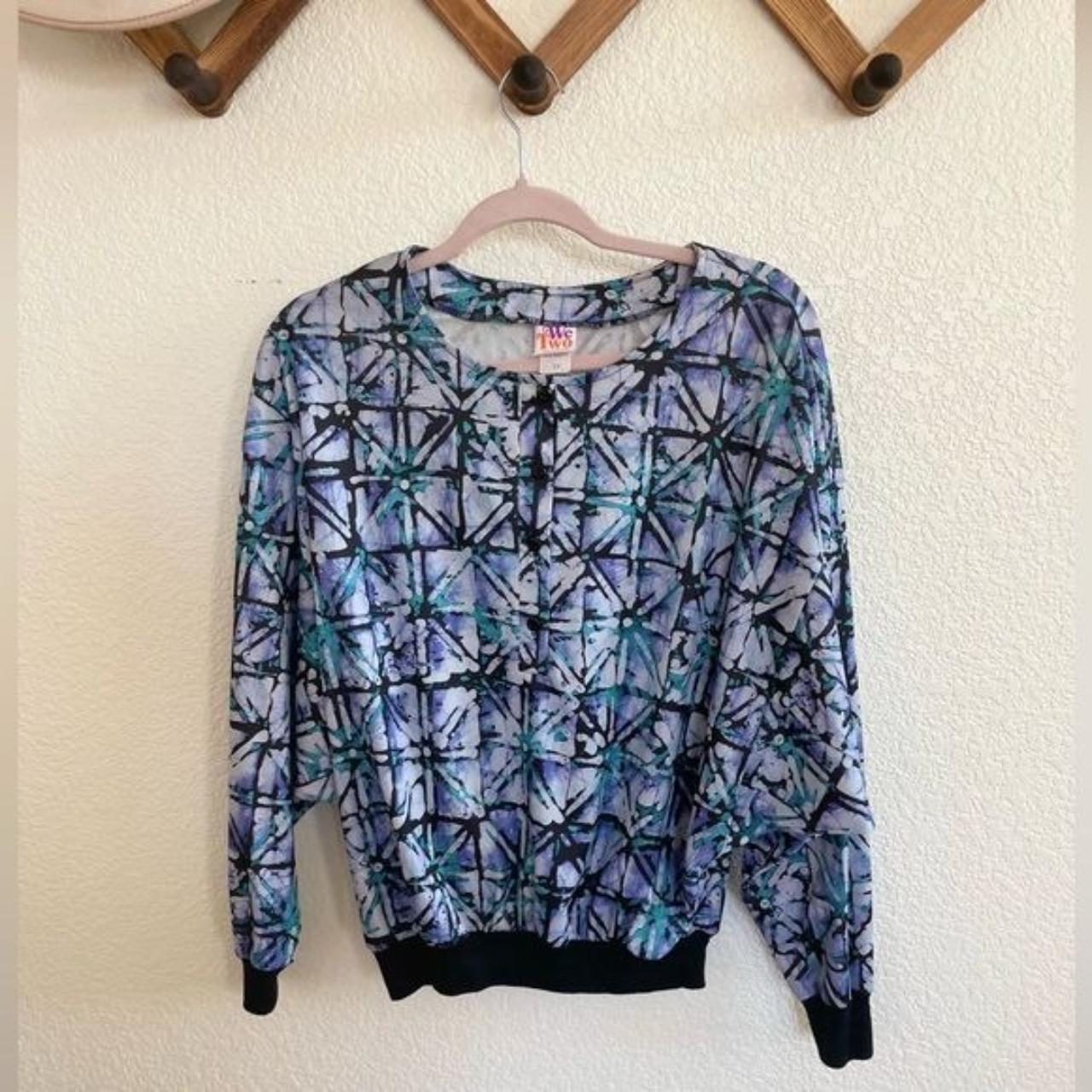 We Two | funky vintage 80’s dolman long sleeve... - Depop