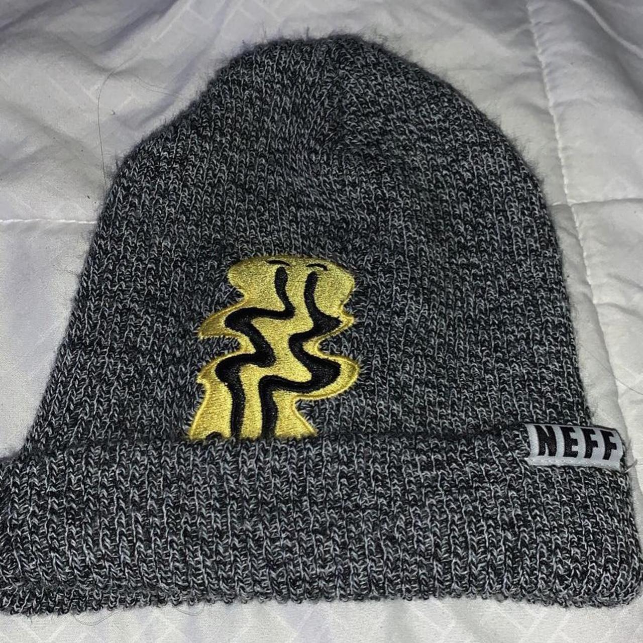 neff trippy smiley hat ⋆ ₊ ﾟ* ₊ ⋆ ⋆ ₊ ﾟ ☽ * ₊ ⋆ ₊ ﾟ... - Depop