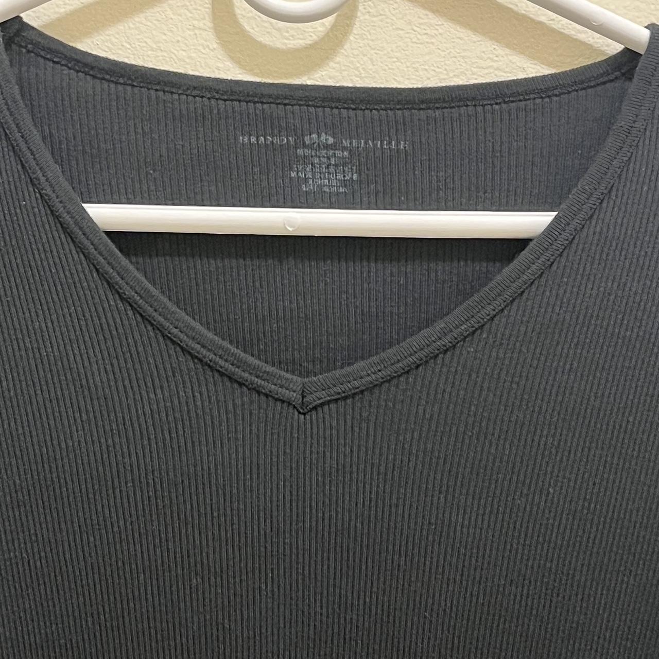 Brandy Melville Women's Black Tshirt Depop