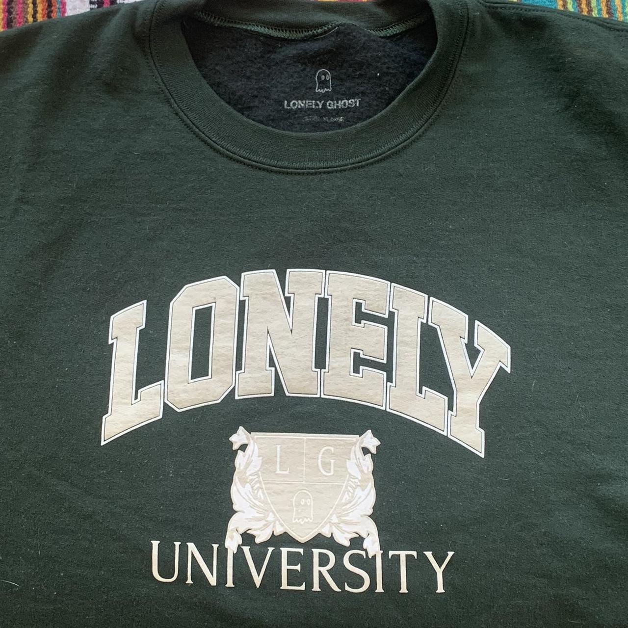 LONELY GHOST oversized lonely university in the