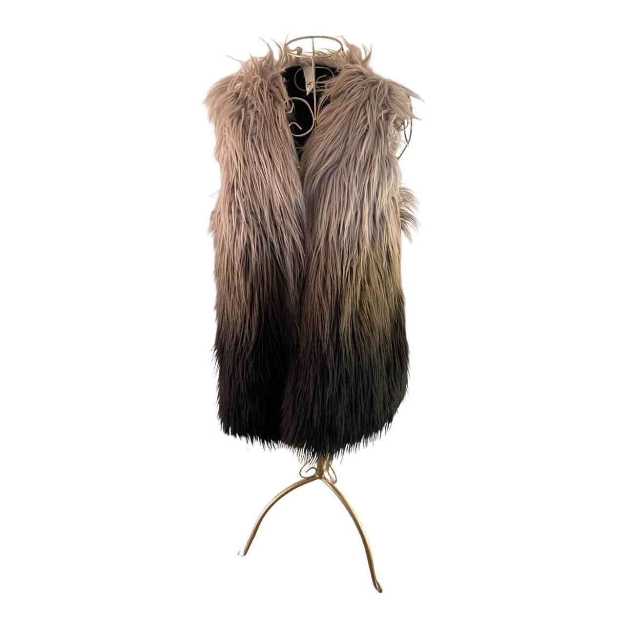 Ombre clearance fur vest