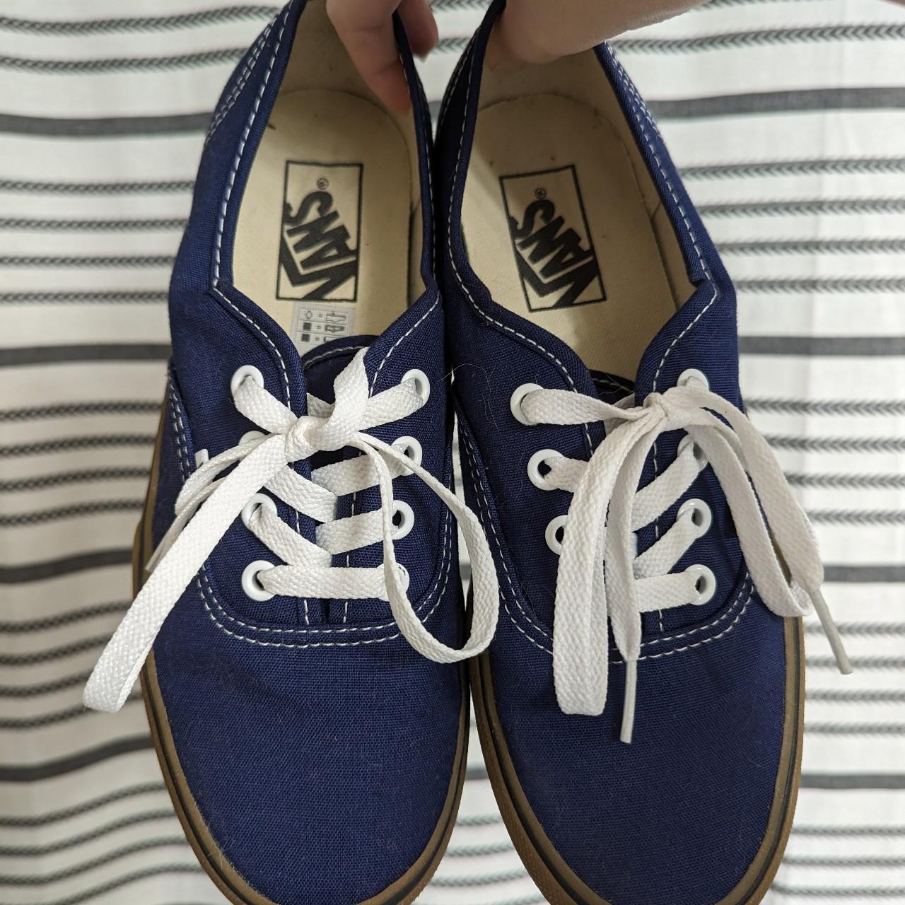 Vans Women's Navy Trainers | Depop