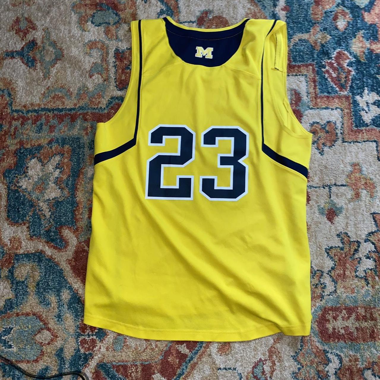 Michigan Adidas basketball jersey number 23. Small... Depop