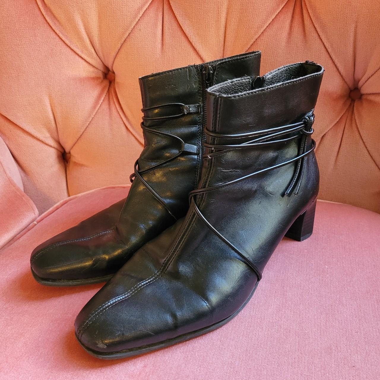 Y2k Strappy Vegan Leather Boots Such unique ankle. Depop