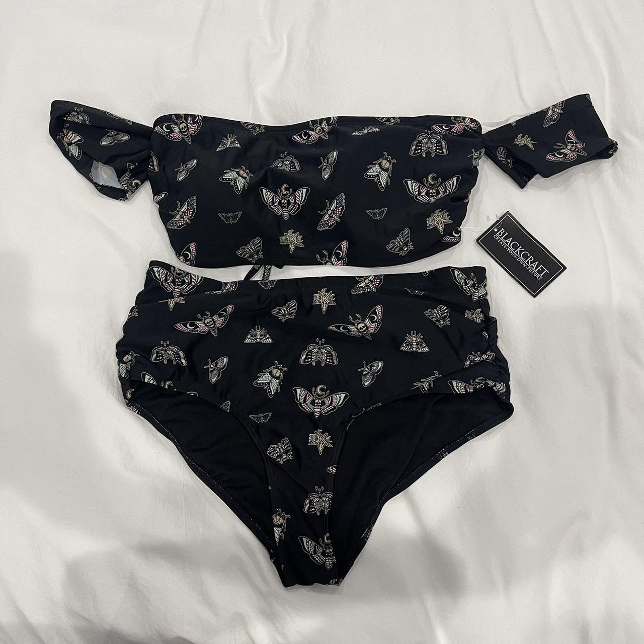 Blackcraft cult moth two piece bathing suit used Depop