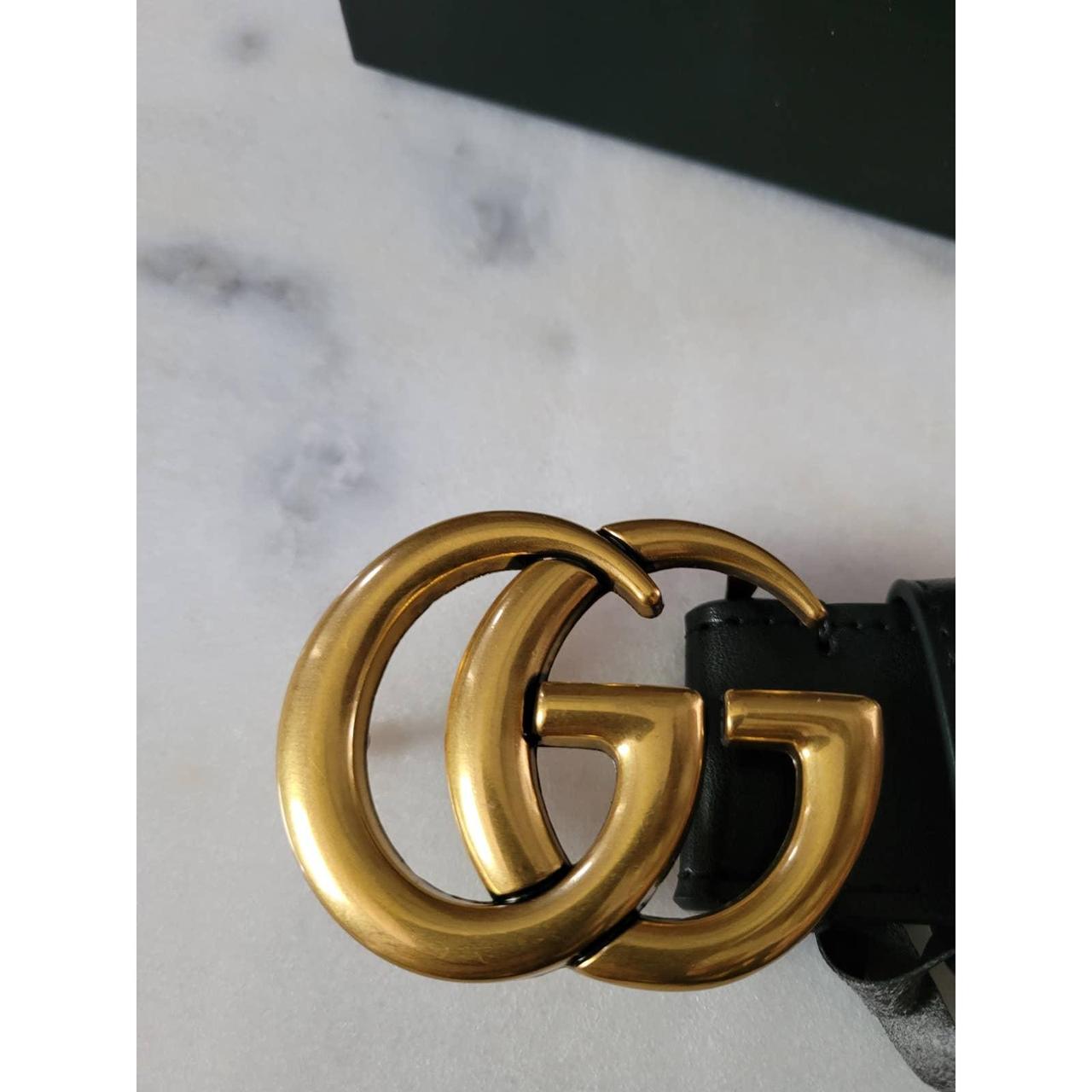 Gucci belt gold hot sale and black