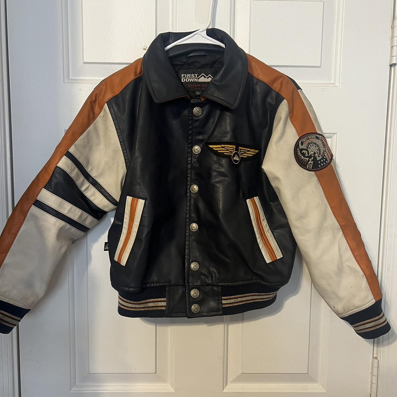 Vintage First Down Leather Jacket 古着革ジャン Vintage First Down Leather Jacket 古着革ジャン