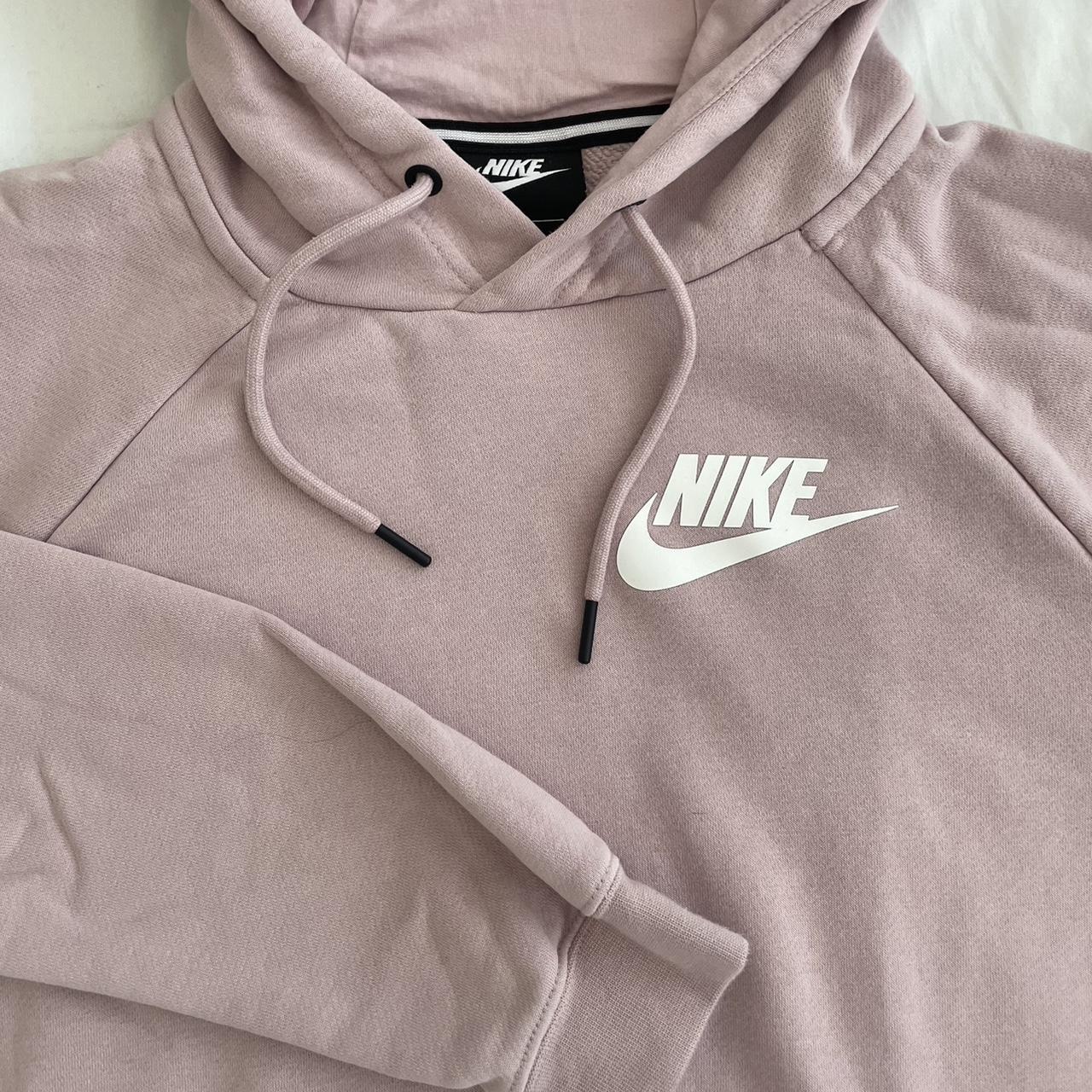 Blush pink nike hoodie on sale