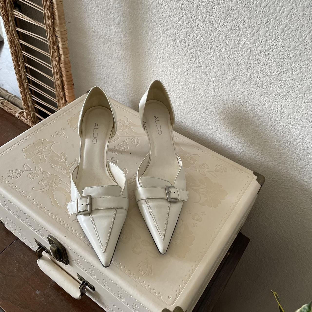 Super cute Vintage kitten heels Brand ALDO Leather... - Depop