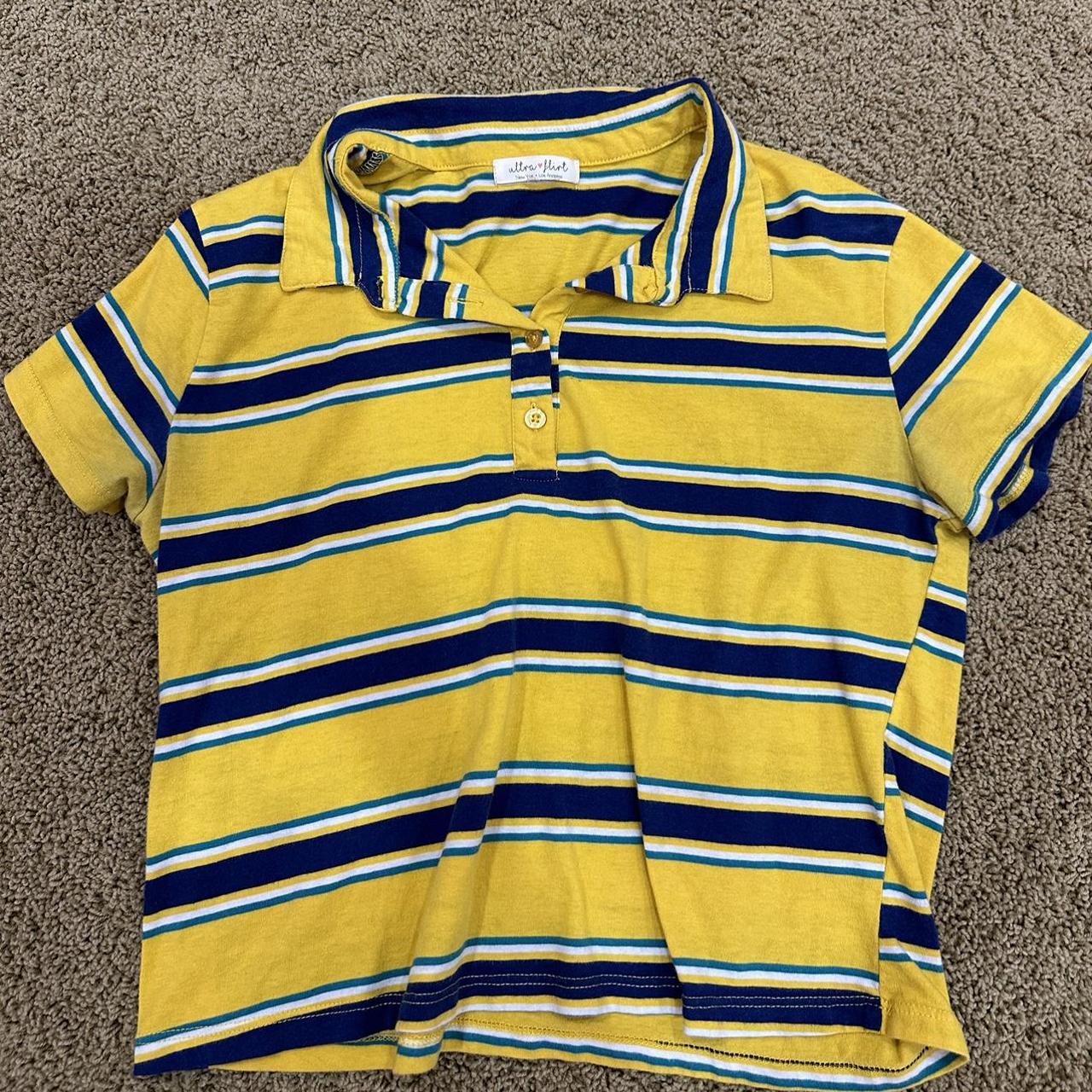 Super cute striped polo. I’ve had this for years but... - Depop