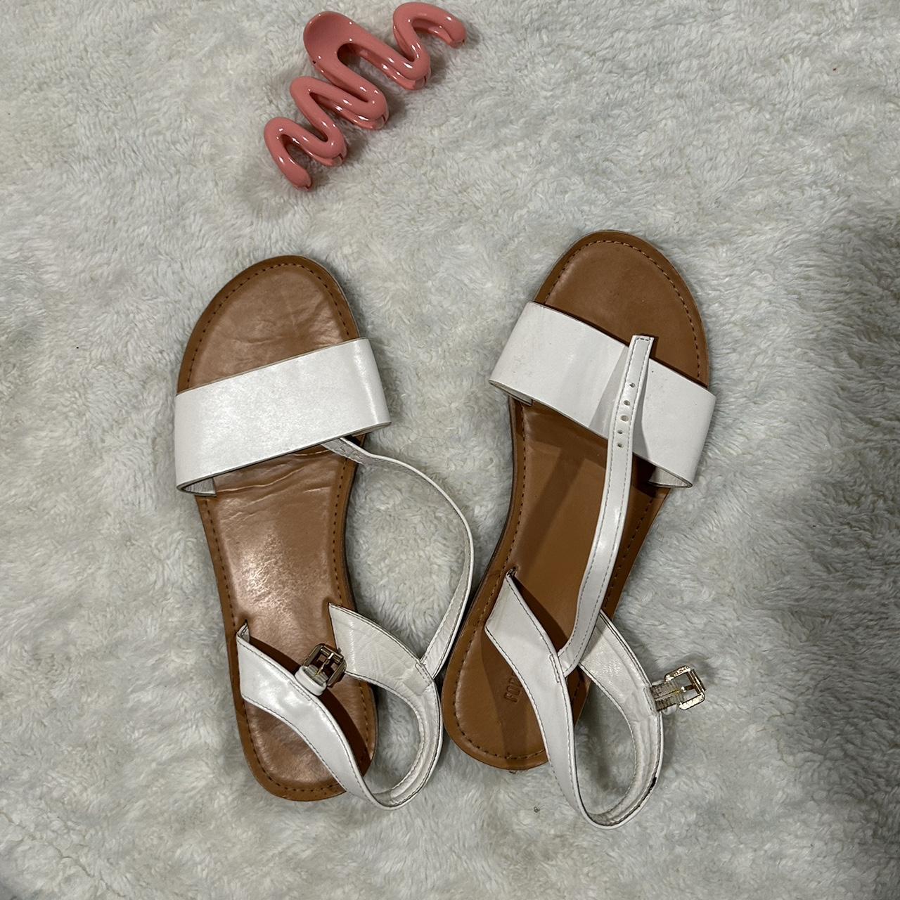 Forever 21 women’s open toe sandals, flats , Brown..., image size:1280x1280