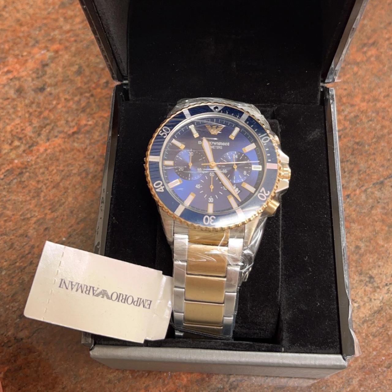 Emporio Armani Men's Blue Watch AR11362 BNWT Depop