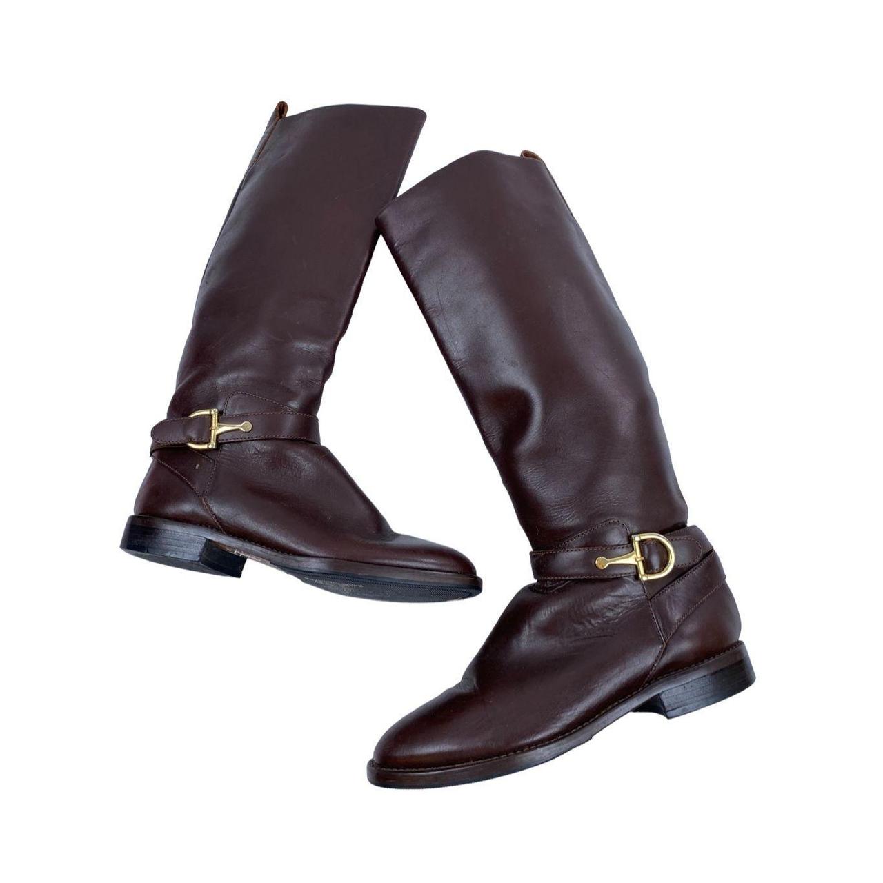 nine west leather riding boots