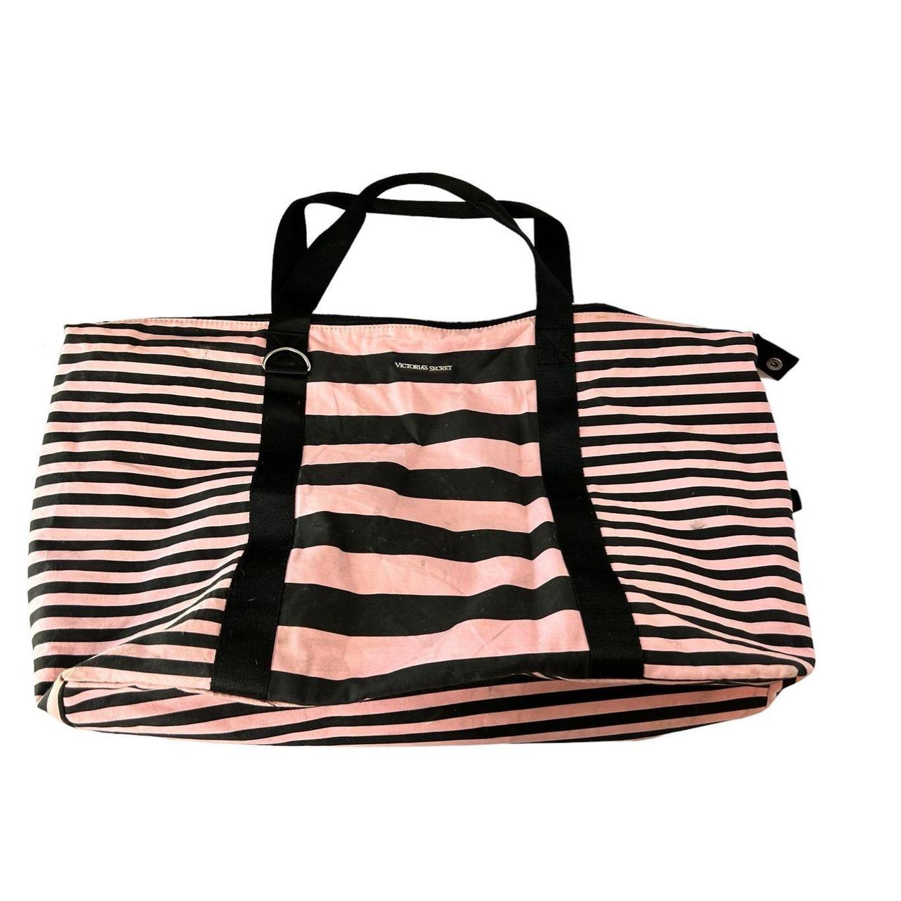 Victoria's Secret Bling Sequin Striped Carryall Tote - Depop