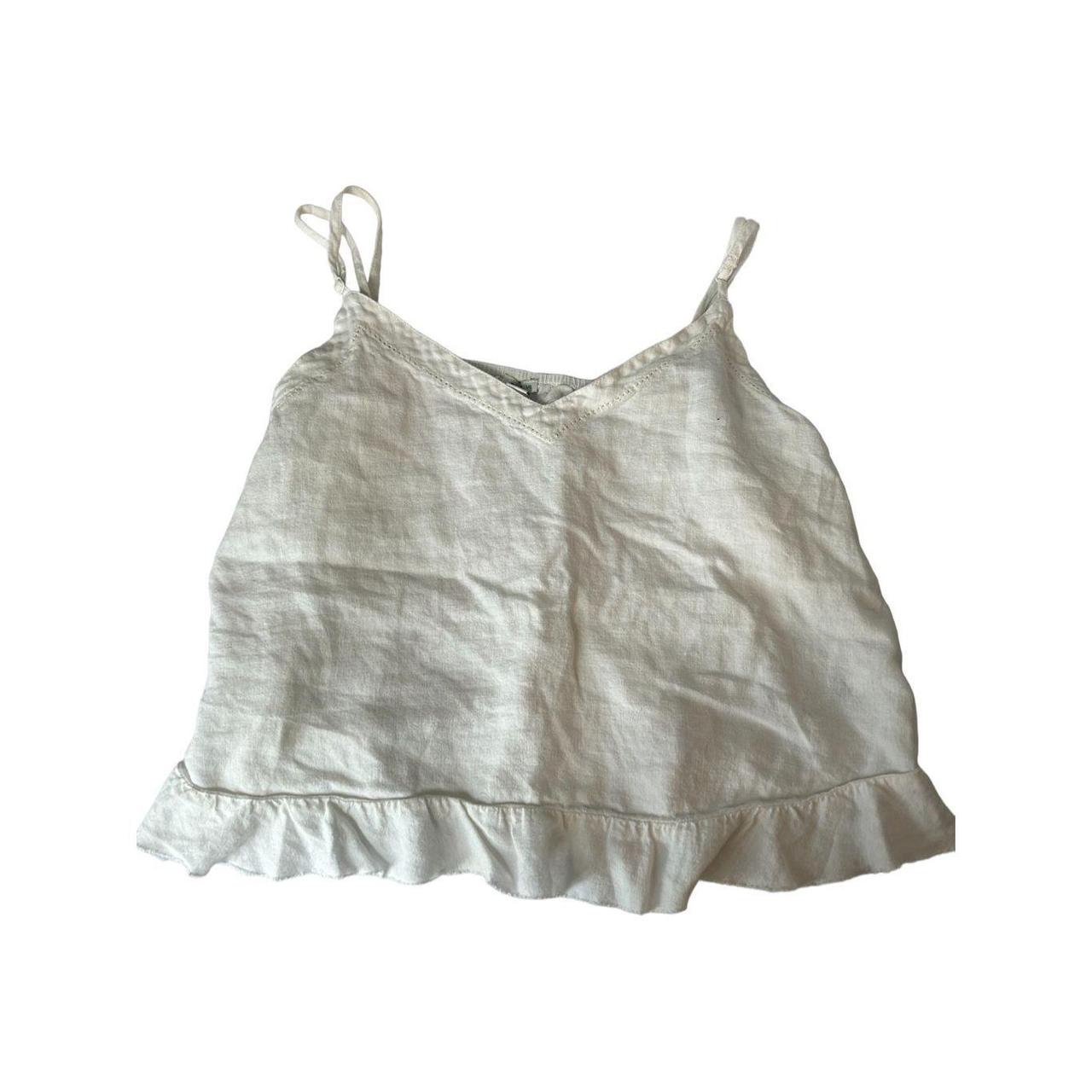 Aerie white tank top size large - Depop