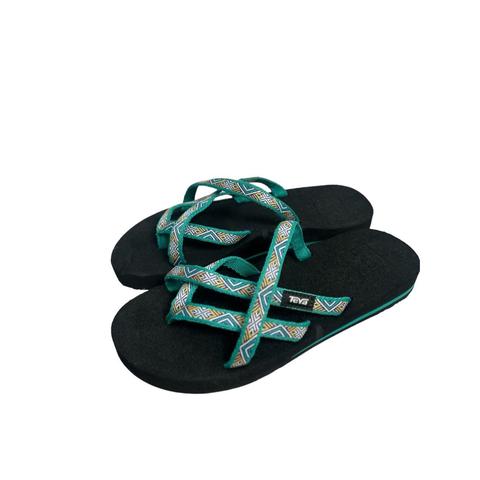 Teva Olowahu Flip-Flops - Women's 6 BLACK In very - Depop