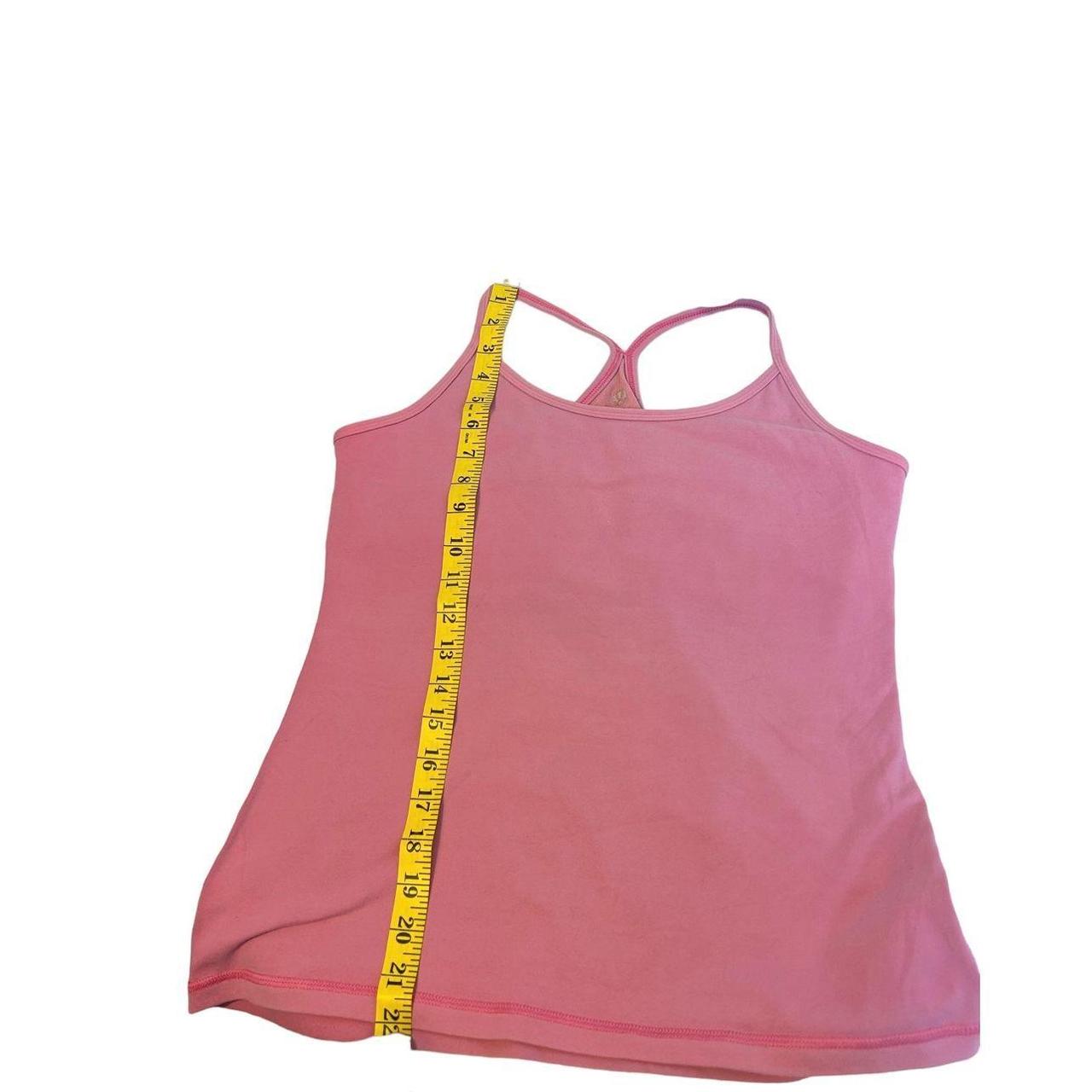 Lululemon power pose pink Y strap tank size 10 - Depop