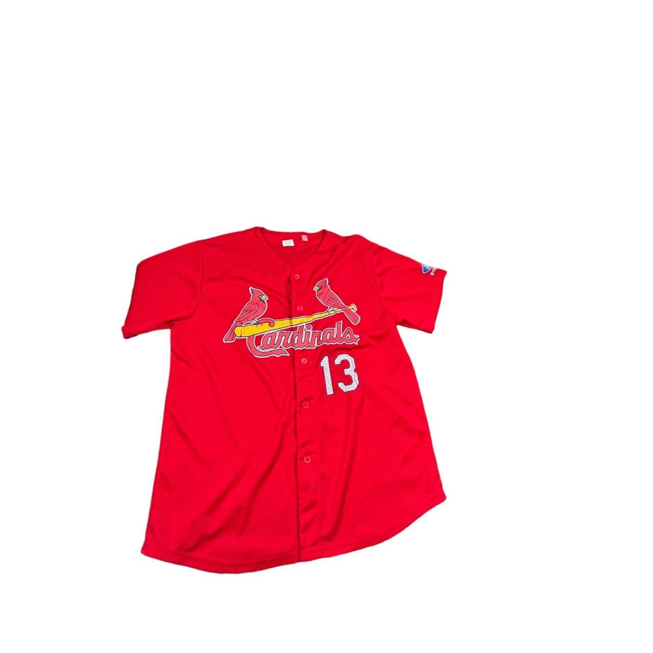 Cardinals shops button up jersey