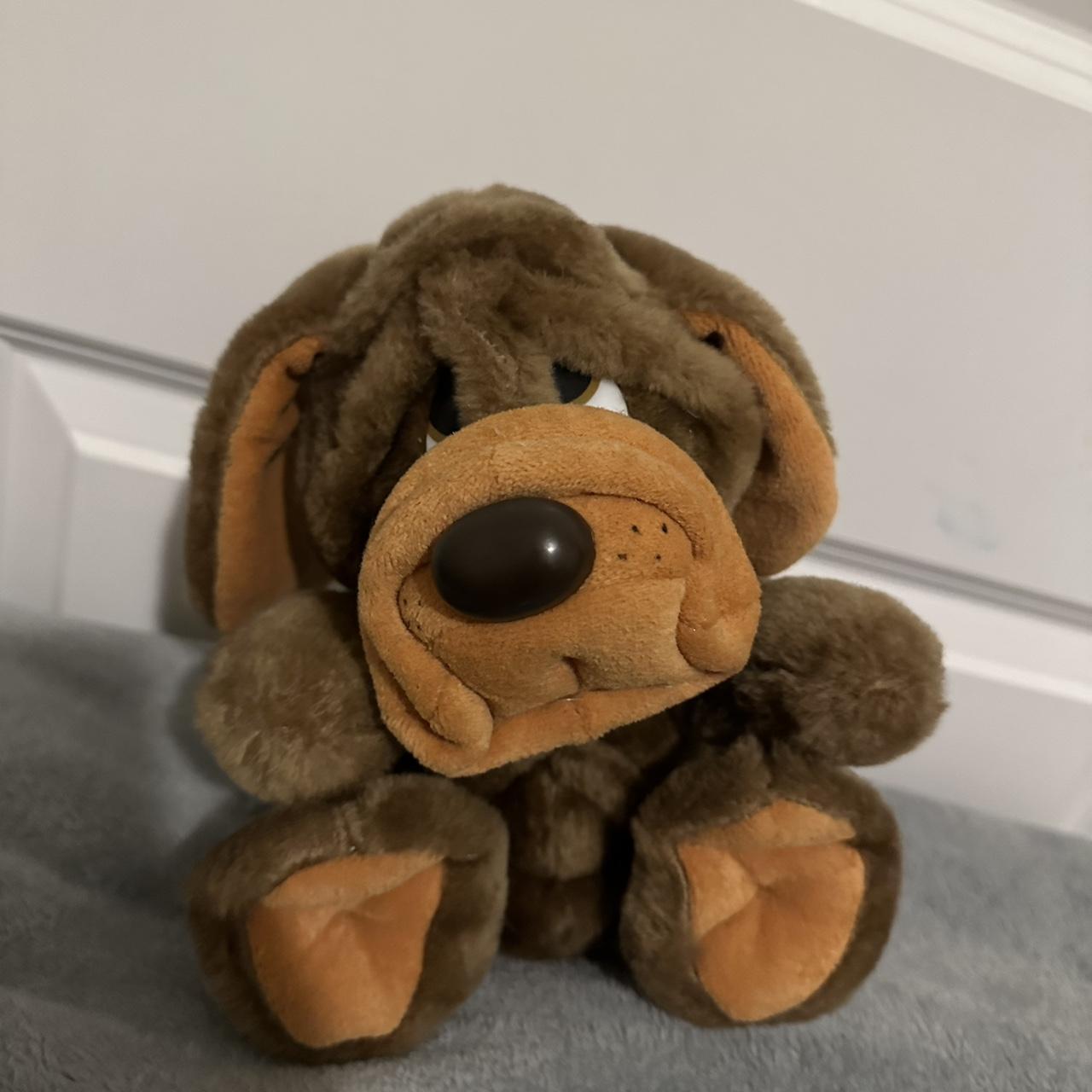 Vintage Dan Dee Hound Dog Plush Stuffed Animal w/ - Depop