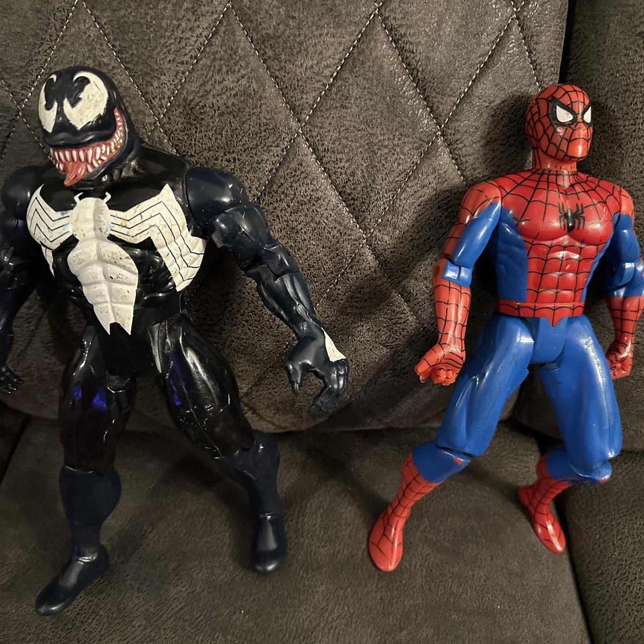 Marvel 1994 Toy Biz Venom and Spider-Man 10” Figures... | Depop