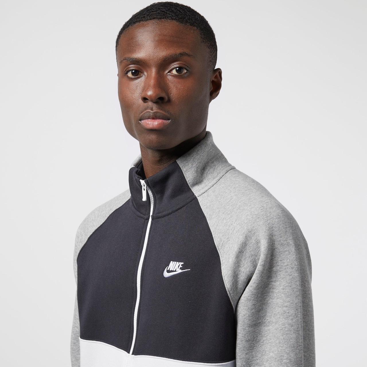 Nike Charliot Fleece Full Trackuit - Grey/Black -... - Depop
