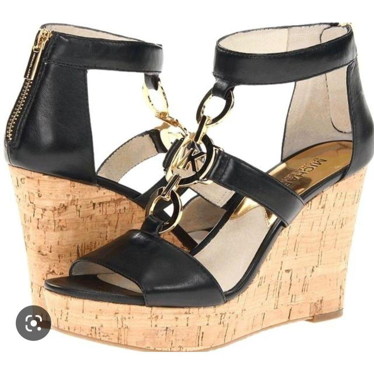 Michael kors hot sale cork heels