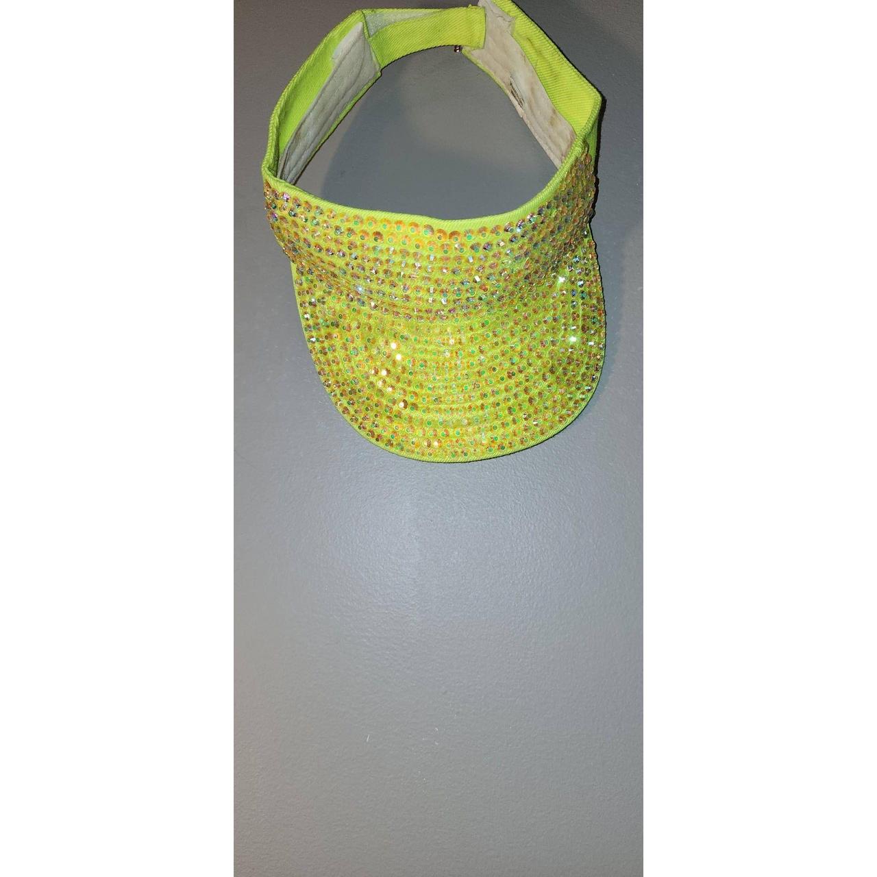 2 adjustable velcro strap bling visors Depop