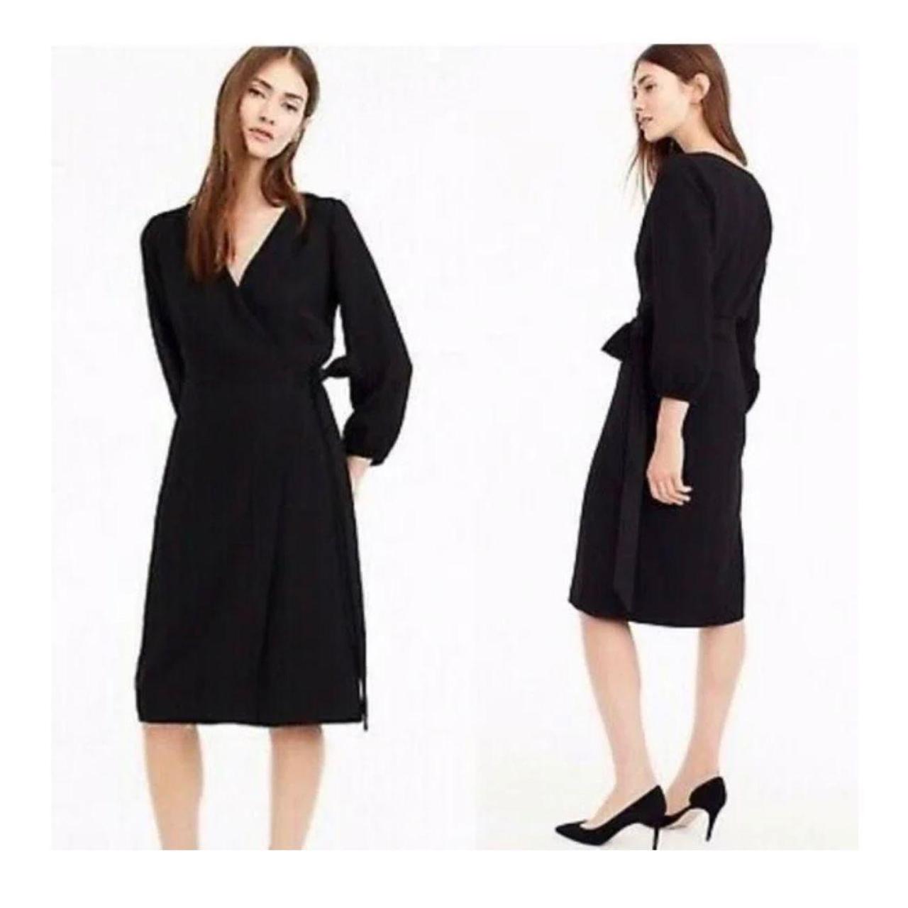 J crew crepe wrap dress best sale