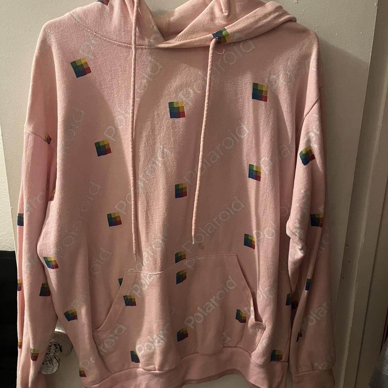 Polaroid hoodie clearance pink