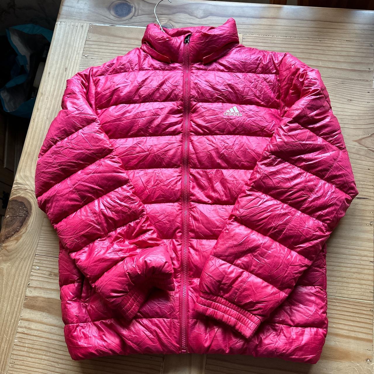 Adidas winter coat puffer jacket SIZE ON TAG 100... - Depop