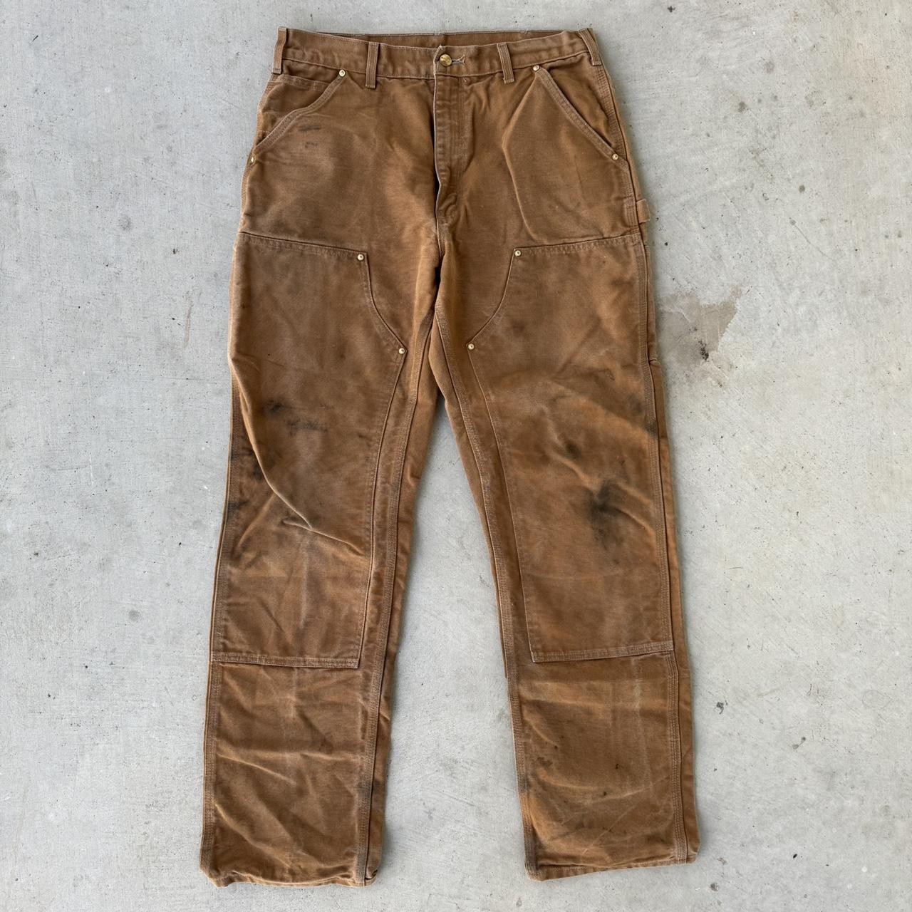 Vintage Y2K Brown Loose Fit Made in USA Union Labor - Depop