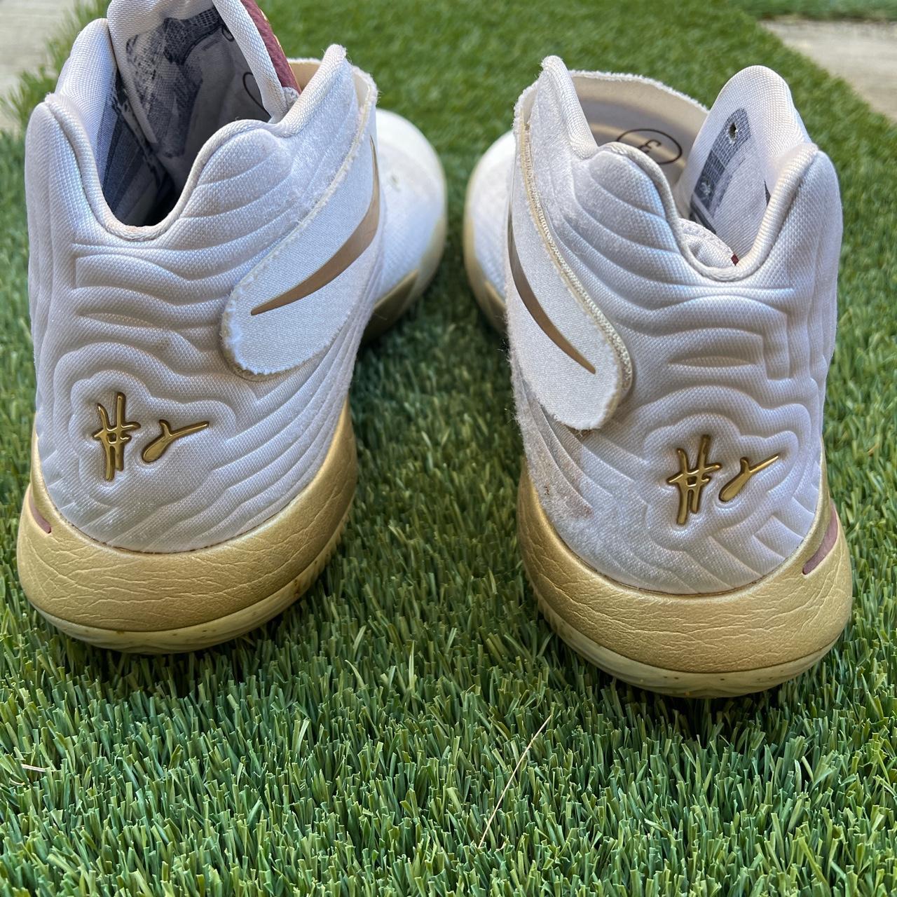 kyrie 2 white and gold