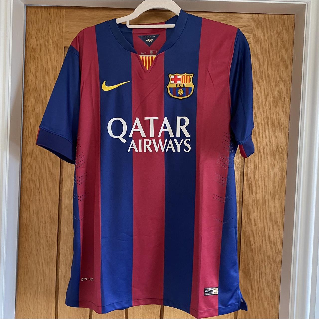 Barcelona messi football shirt #nike #messi #barcelona - Depop