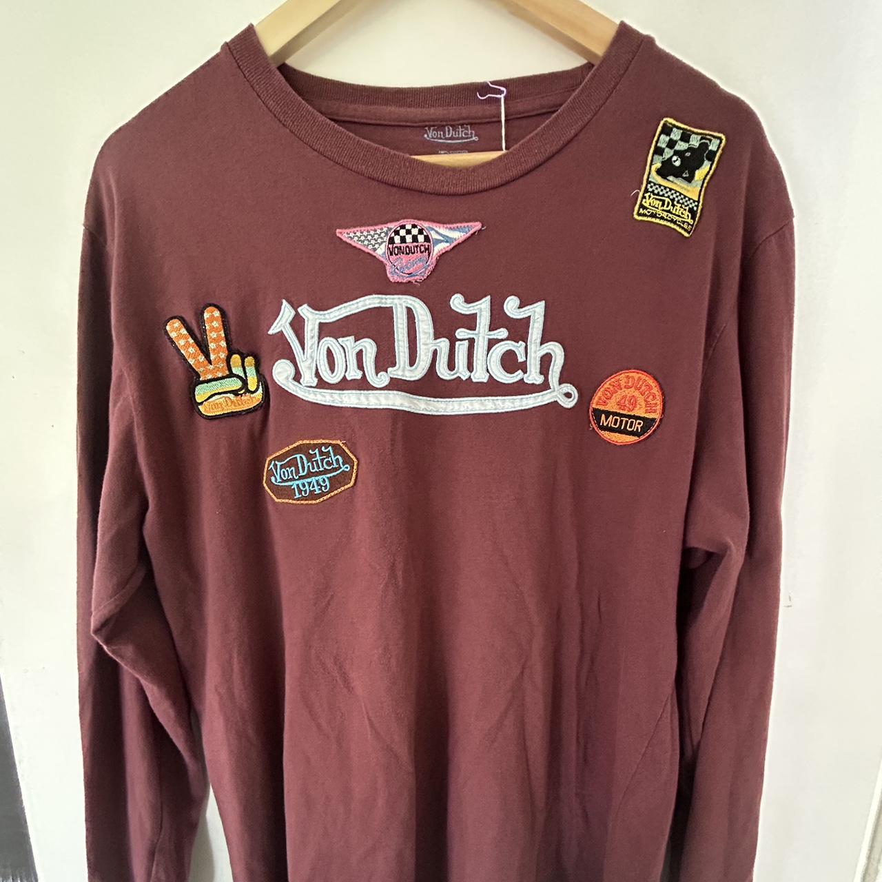 Von Dutch long sleeve t shirt with patches (Men’s... - Depop