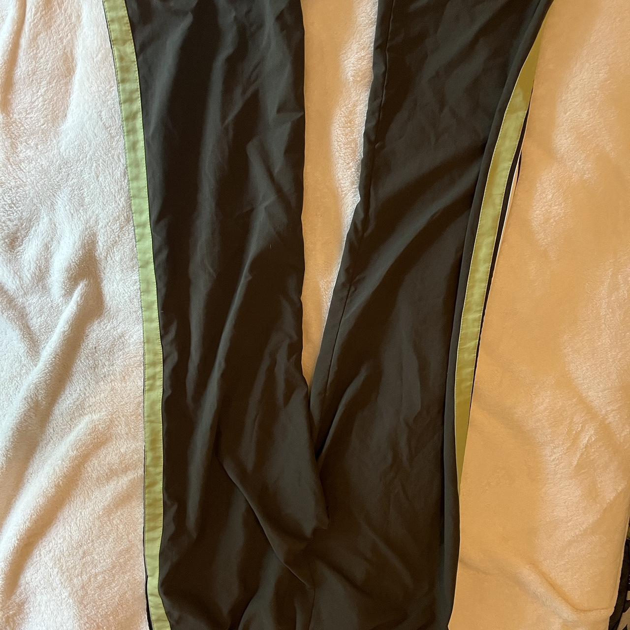 Orange, black and white Mnml sweatpants Size - Depop