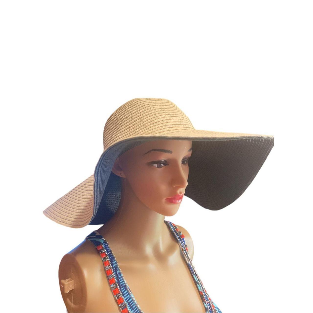 Women’s tan floppy wide brim sun hat. Very clean and... Depop