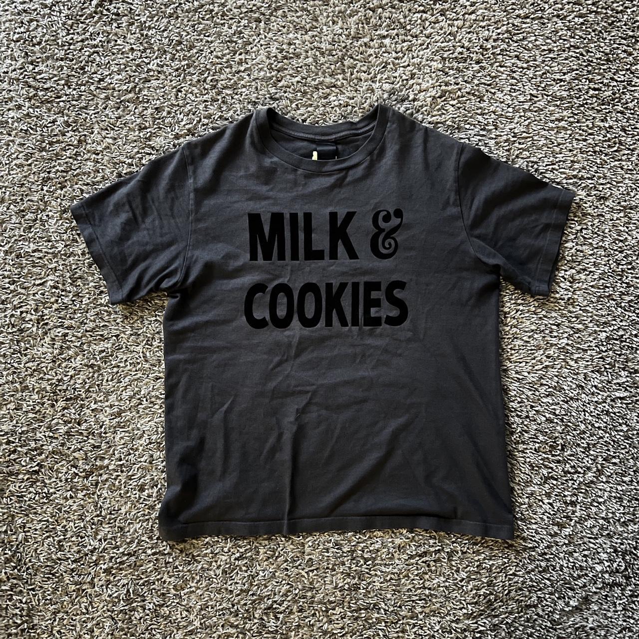 ※てぃん　NUMBER (N)INE MILK & COOKIES 散弾 Number nine milk and cookies tee Tagged at size 3 | Depop