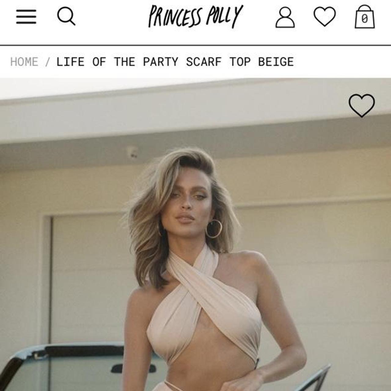 Princess Polly Scarf top, size 6. Never been worn... Depop