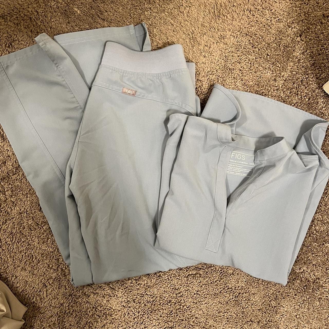 Figs light blue scrubs. In almost perfect condition,... Depop