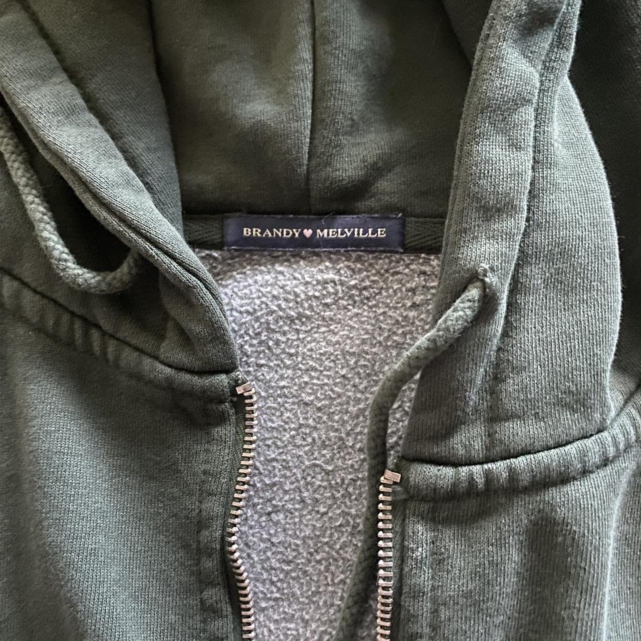 Brandy Melville Women's Green Jacket Depop