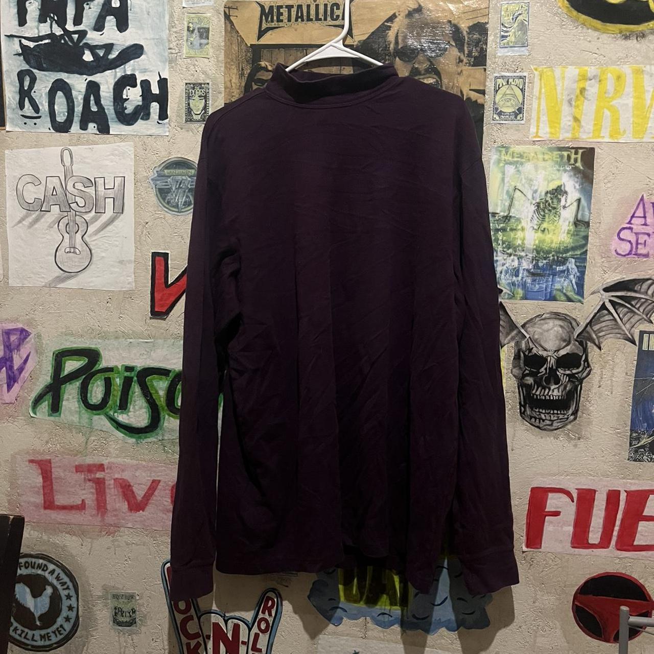 Lands' End Men's Purple Sweatshirt Depop